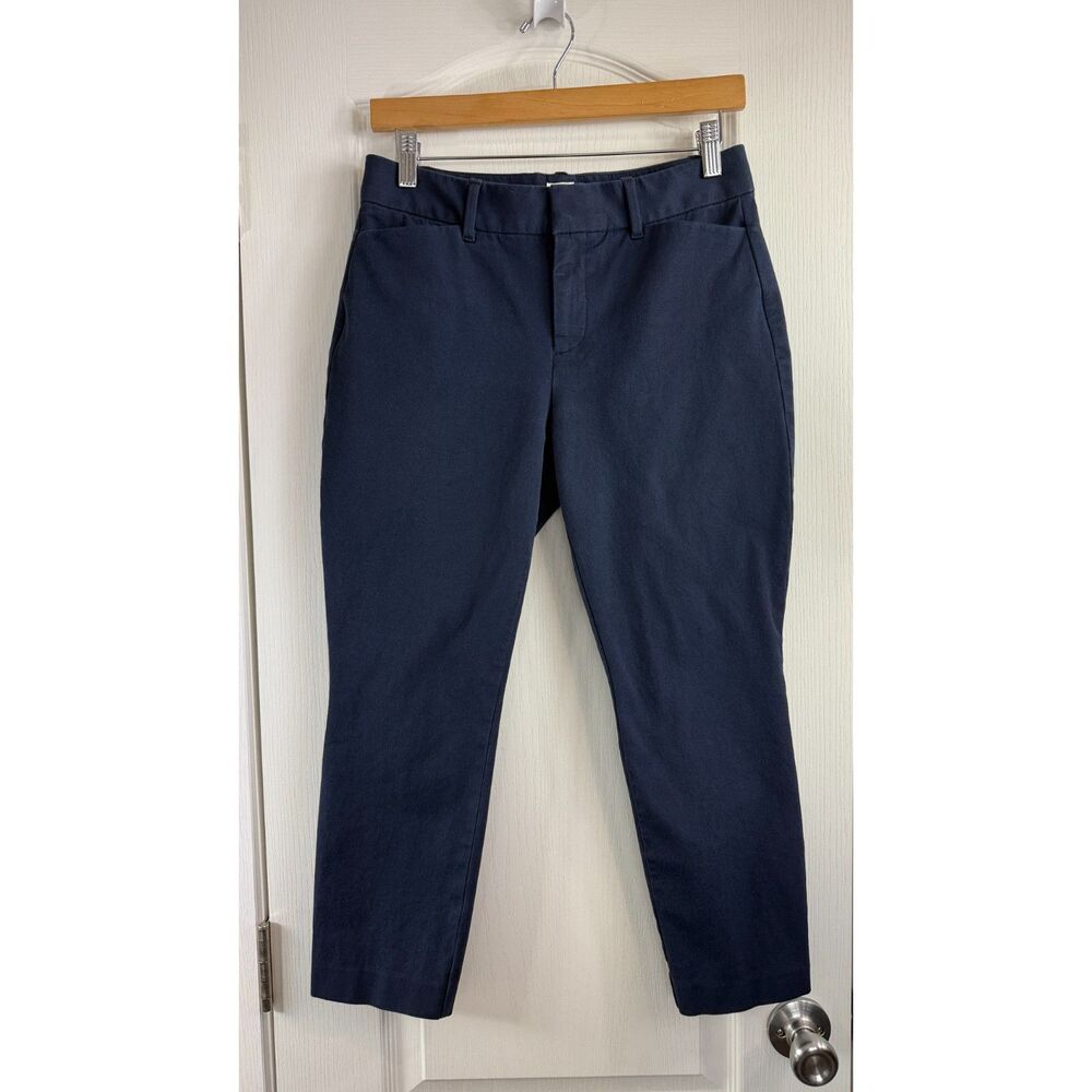 Gap Curvy Signature Skinny Ankle Chino Pants Navy Blue Women's 4 Petite